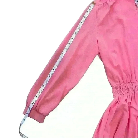 Vintage Pink Long Sleeve House‎ Dress By Cora’s Closet - Picture 9 of 10
